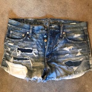 High Waisted American Eagle Festival Shorts
